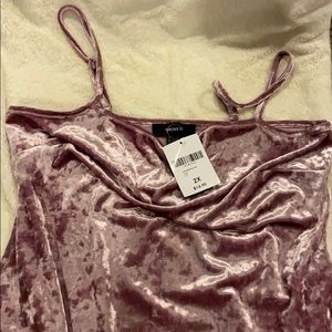 Pink Velvet Bodysuit